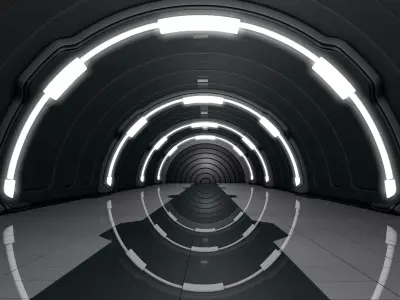 Sci Fi Corridor Tunnel  3D model