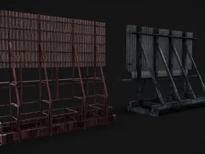 Billboards 05 - 06 Low-poly 3D model