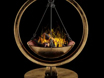 bonfire set 1 3D model