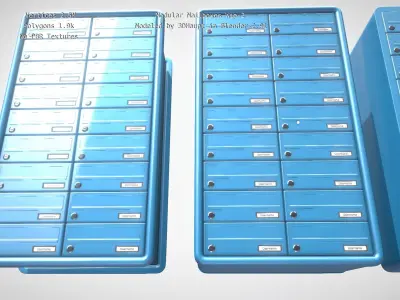 Modular Mailboxes Wip-2  3D model