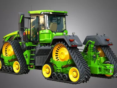 9RX 830 Articulated Tractor 3D model
