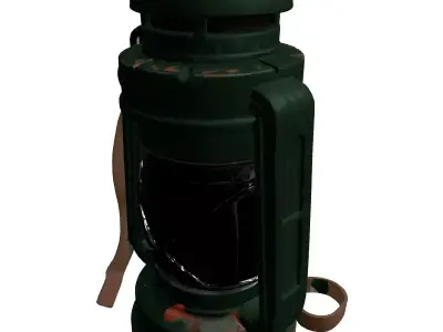 Weathered Camp Light 3D Model Low-poly 3D model