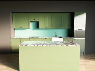 106-Kitchen10 glossy 9 3D model