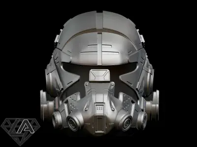 TitanFall 2 Pilot Sci fi helmet 3D print model