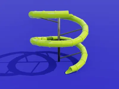 Water Slide  Low-poly 3D model get