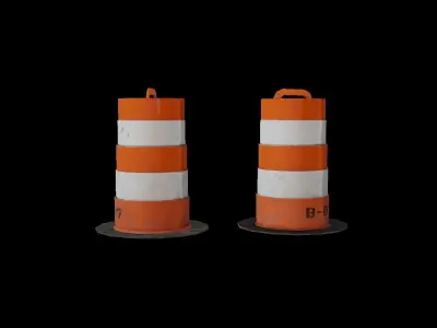 Construction Props Game Ready Low-poly 3D model