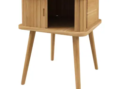 SIDE TABLE BARBIER NATURAL 3D model