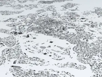 Jerusalem Streets and Buildings 3D model