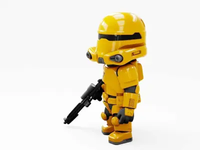 CONCEPT REPUBLIC TROOPER RIGGED 3D model