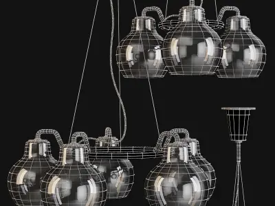 Louis Poulsen VL Ring Crown 3 and 5 - Pendant Lamps 3D model