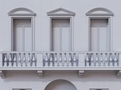 Classic Italian Building 2 3D model