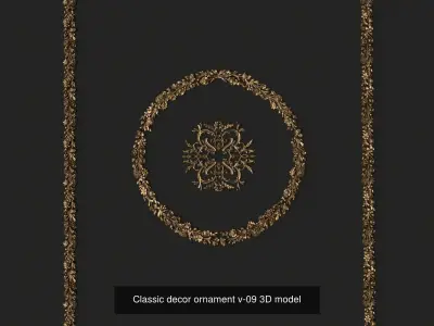 Collection onlay molding04 3D Model Pack