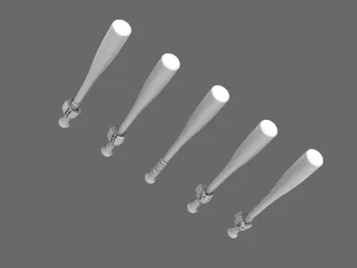 Space Knights Slugger Bat 3D print model