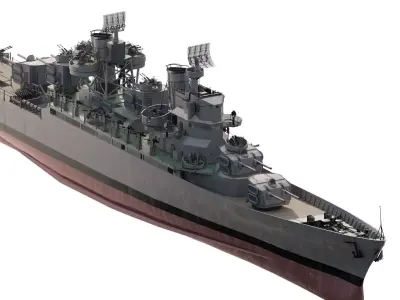WW2 US NAVY DESTROYER 3D model by stationary94