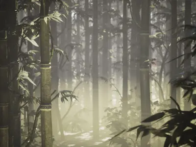 Japanese Plants 17 Assets Low-poly 3D model