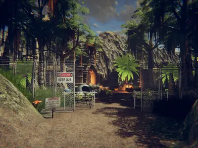 Lost Temple Low-poly 3D model