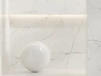 Marble Set 01 - White Marble Bundle - 2 Types - 4k Texture