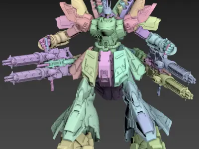 Wasabi Poseable Set 120mm 3D print model