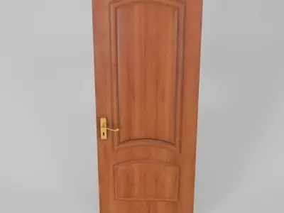Simple Wooden Door 3D model
