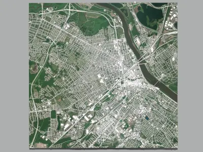 Cityscape  Trenton New Jersey United States USA 3D model