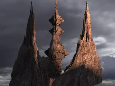 Holy Lance Cliffs 3D 3D model