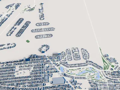 Cityscape Miami Florida USA 3D model purchase