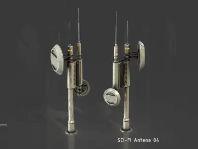 Sci-Fi Radar and Antenna Vol 01 3D model