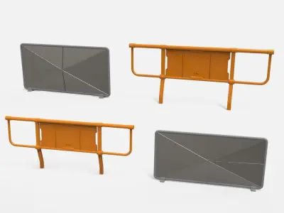 sci-fi Railing 3 3D model