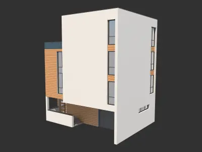 Modern House 21 3D model purchase