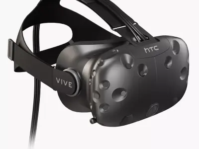 HTC Vive VR headset Low-poly 3D model