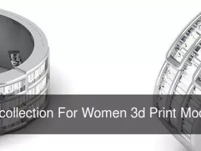 Diamond Rings collection For Women 3d Print Model 3D Model Pack get