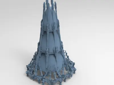 Ancient Golem arena Dome  3D model