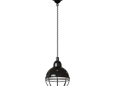 Hanging lamp Claire black 3D model
