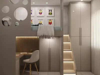 children bedroom 3D model purchase