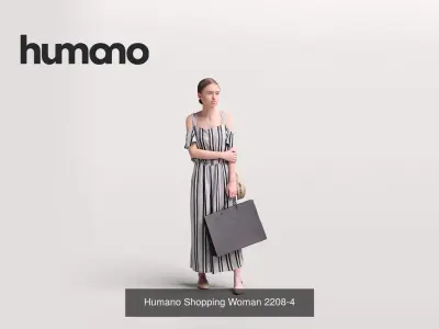 Humano 6-Pack - SHOPPING PEOPLE - 6x 3D models A