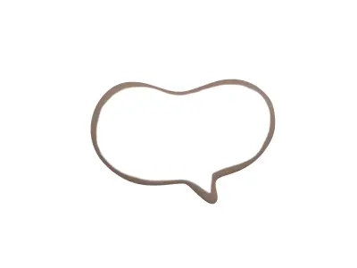 Speech Balloon v14 003 Low-poly 3D model