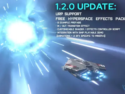 Minerva - Spaceship with Interior Low-poly 3D model