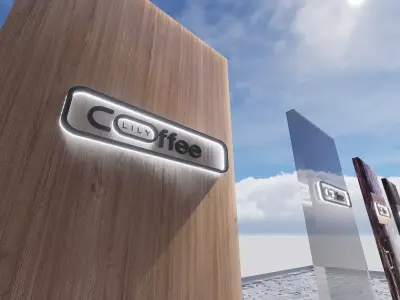 Coffee LILY logo 3D model