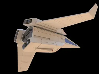 Galaxy Rangers - Interceptor spaceship 3D print model