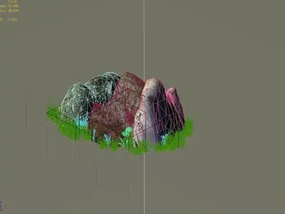 Explore the mountains - rock 01 3D model