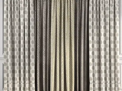 Curtain Set 44 3D model