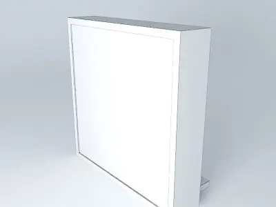 Willow square thin2 Free 3D model