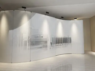 Long Curve Backdrop 3D model