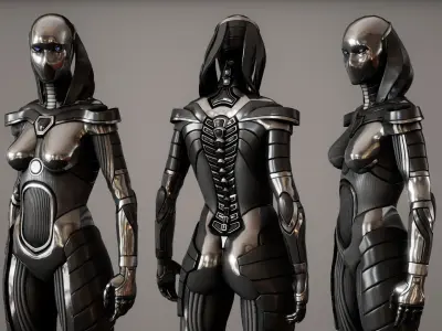 Robot 7 Low-poly 3D model