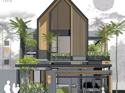 3D Model Japandi Minimalist Modern House Architecture 3D model