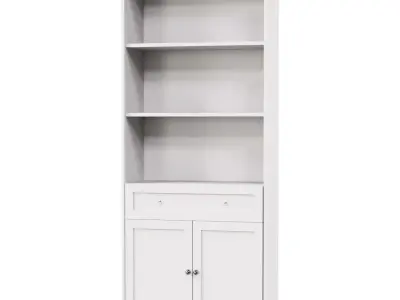 Caprio rack with drawer and doors 434247 3D model