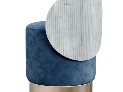 HEGE Pouf rond By Shake 3D model