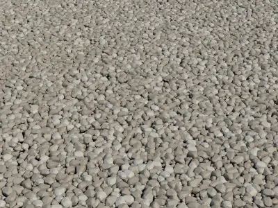 Gravel pebbles 3D model