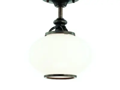 Monica 1 - Light Simple Globe Semi Flush Mount Free 3D model