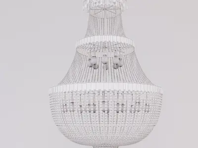 Classic Crystal Chandelier 3D model